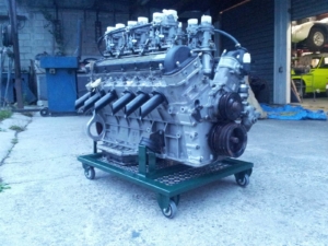 Custom Engine Display Trolley